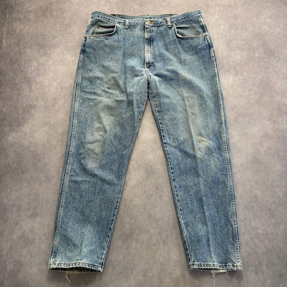 Wrangler 97601DW Jeans Mens 38x30 Blue Fair Vintage 90s Made in USA Straight Leg